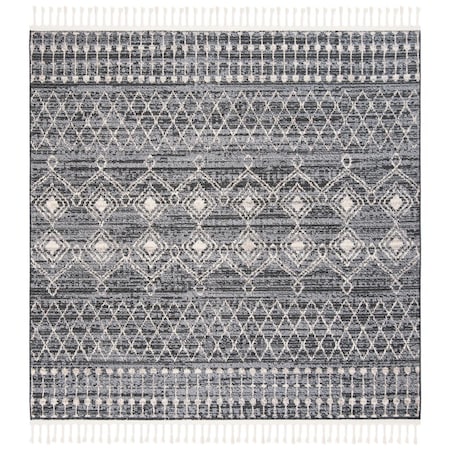 Safavieh 6 ft. 7 in. x 6 ft. 7 in. Marrakech 700 Power-Loomed Square Rug Navy & Ivory MRK752N-7SQ